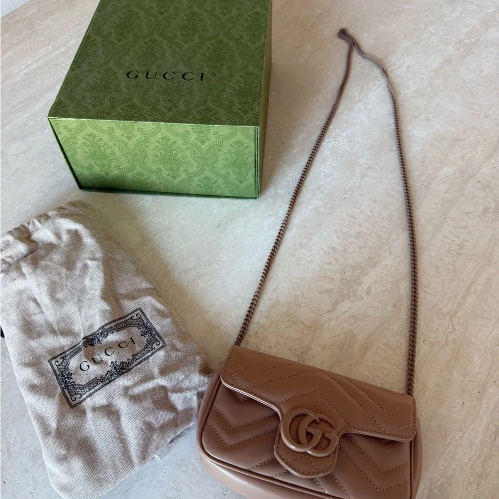Gucci Beige Marmont Mini Bag - Picture 7 of 7
